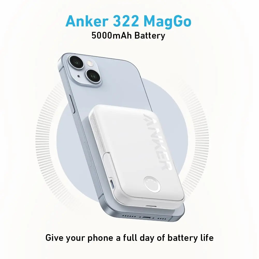 Anker 322 PowerCore MagGo A1618H11-BK بطارية ماج سيف