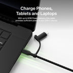 Belkin 2-in-1 Cable with USB-C and  Lightning Adapter