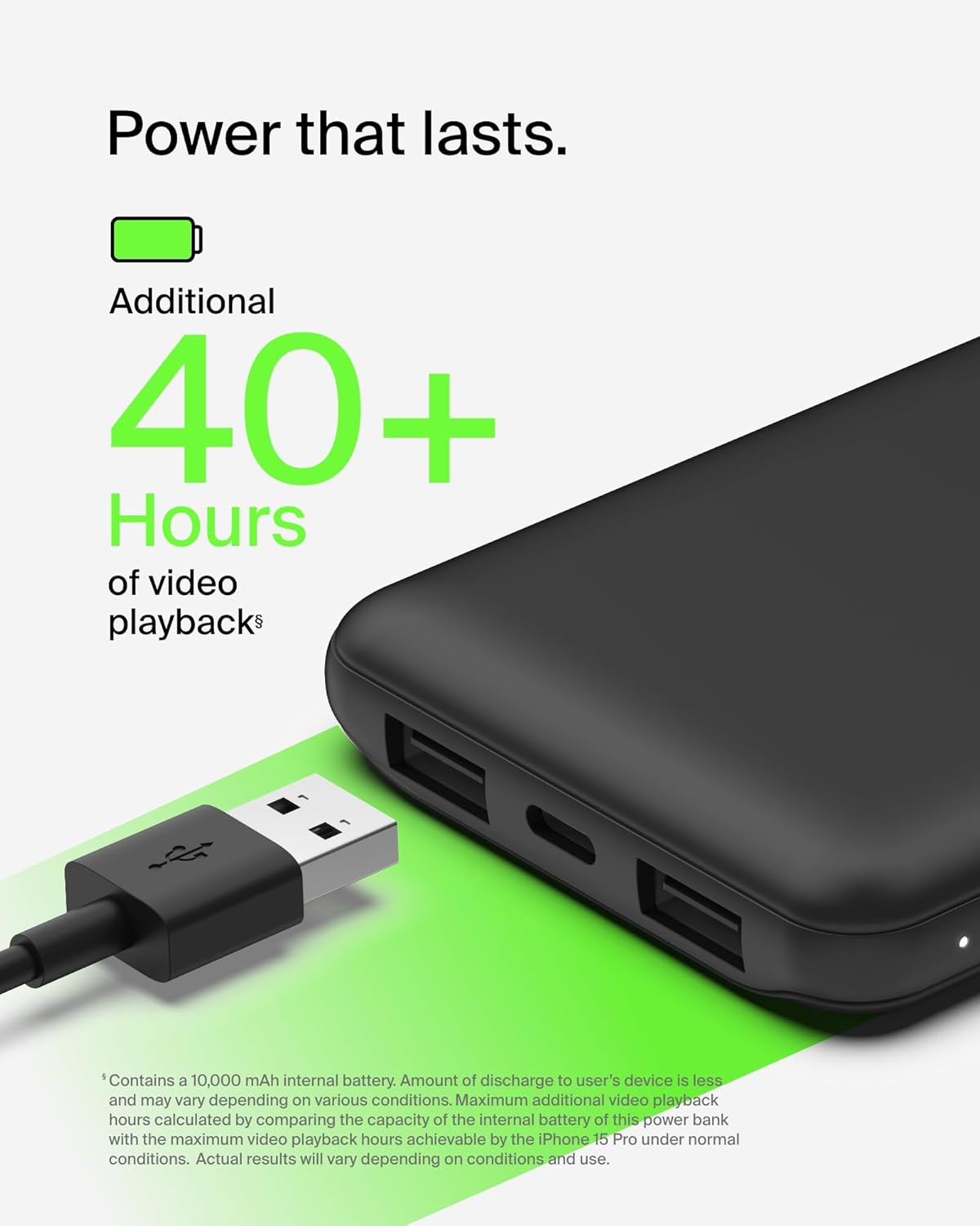 Belkin Portable Charger, 4-in-1 Power Bundle