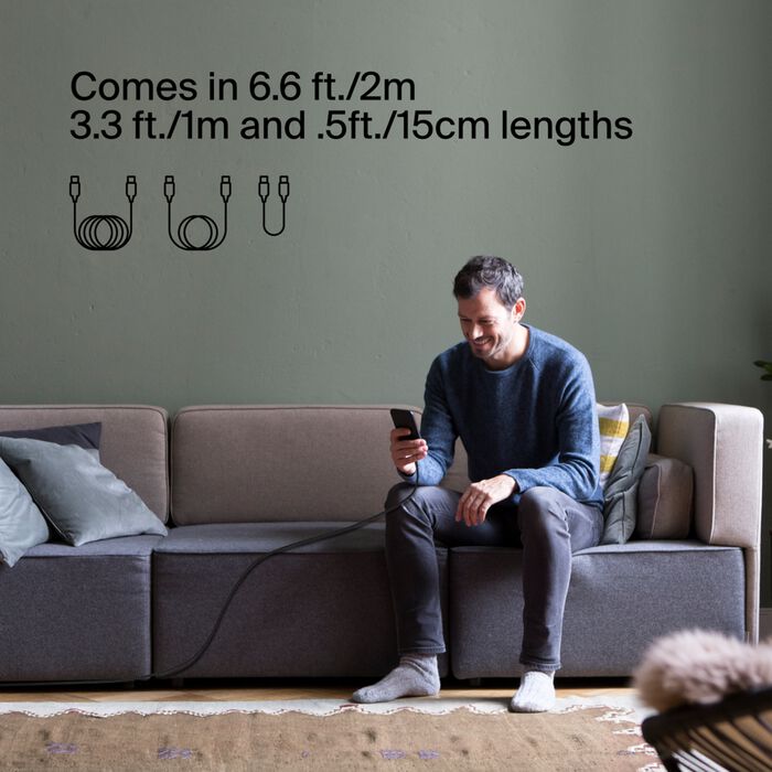 Belkin Braided USB-C to USB-C Cable 1m