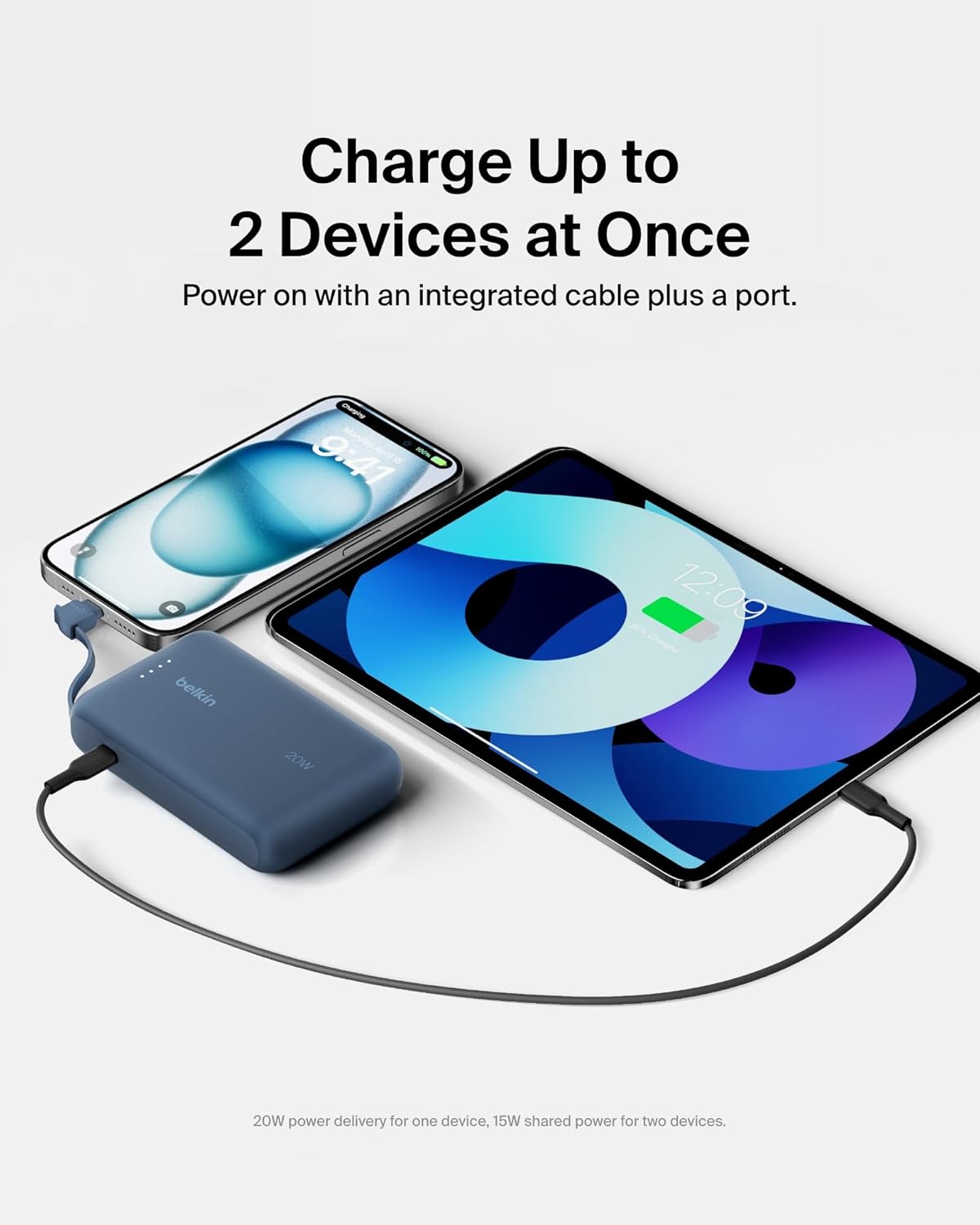 Belkin 10k Power Bank Fast Charge with Cable