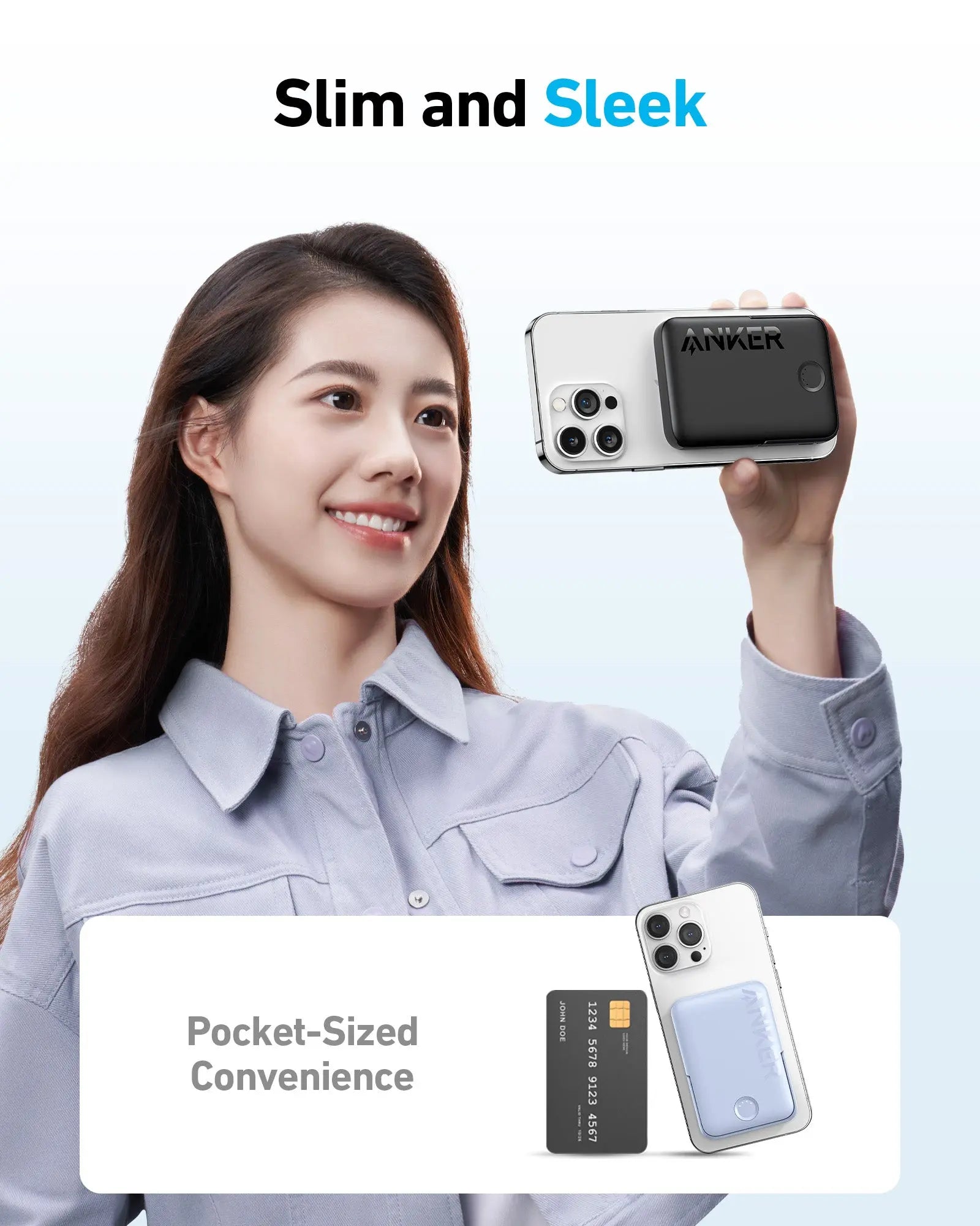 Anker 322 PowerCore MagGo A1618H11-BK بطارية ماج سيف