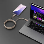 كابل شحن مغناطيسي Powerology Maglinka Weave Magnetic 60 watt