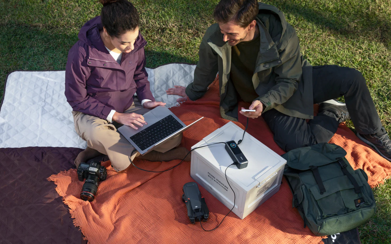 Anker Laptop Power Bank (25K, 165W, Built-In and Retractable Cables)