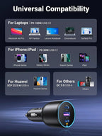 UGREEN 130W 3 Port Car Charger