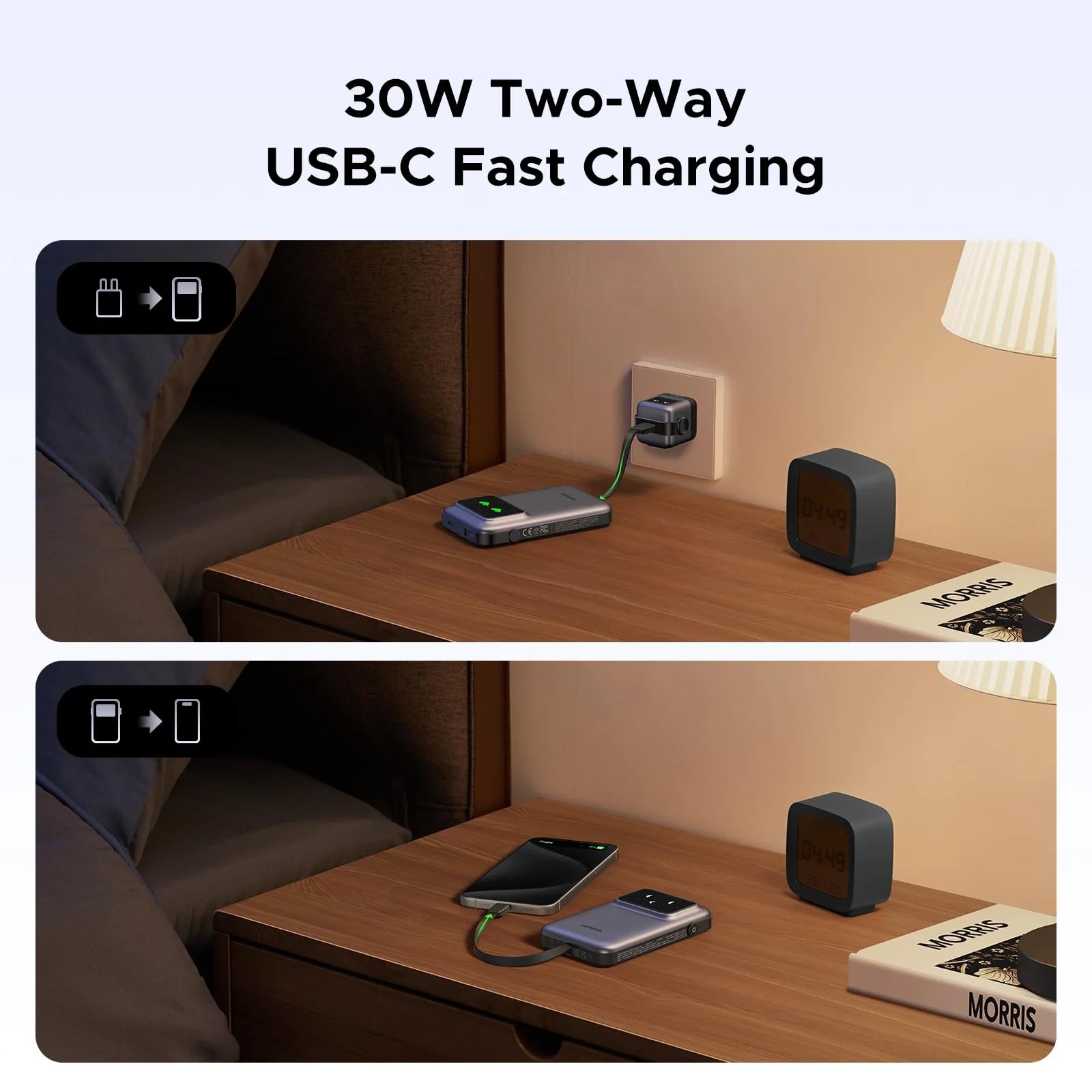 UGREEN Uno Power Bank 10000 mAh 30W with cable type-C